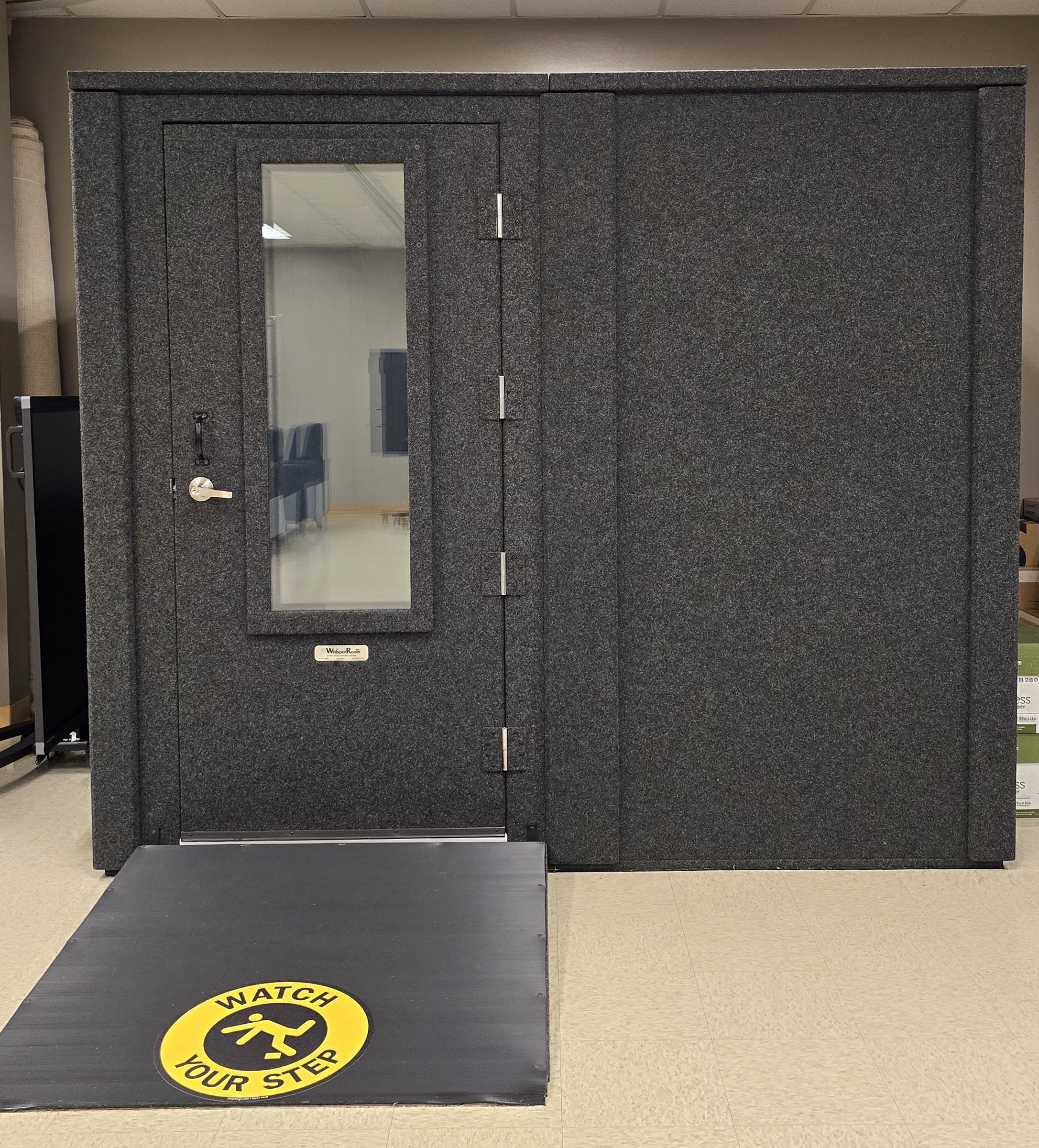 A picture of the recording booth at ITC