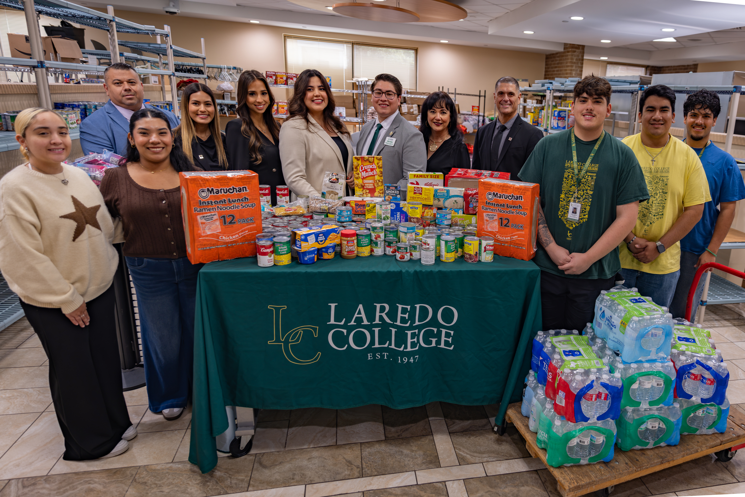 Falcon Bank donation helps stock LC’s Palomino Pantry