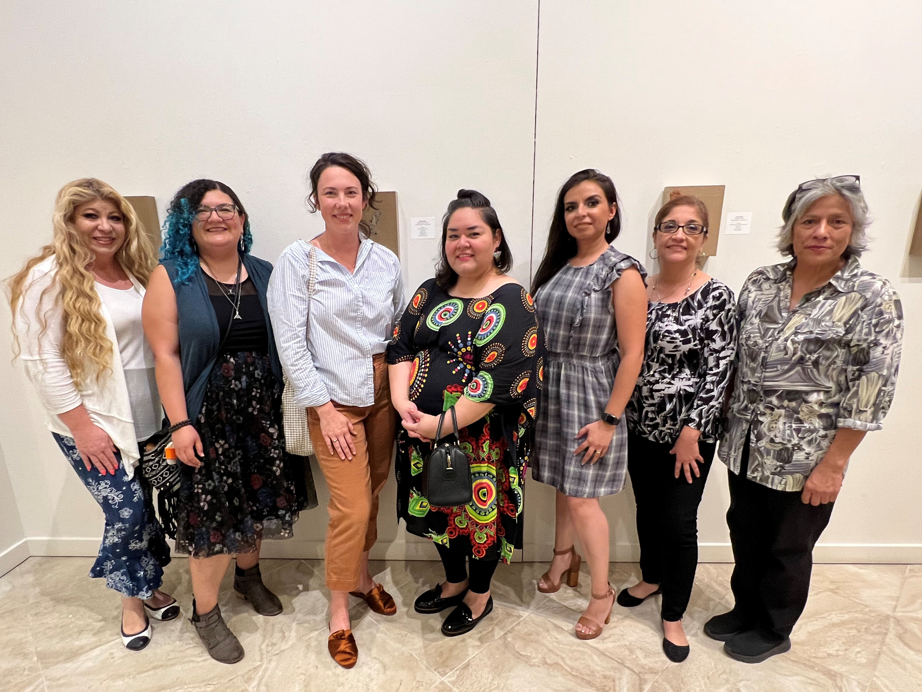Artists at the exhibit opening reception