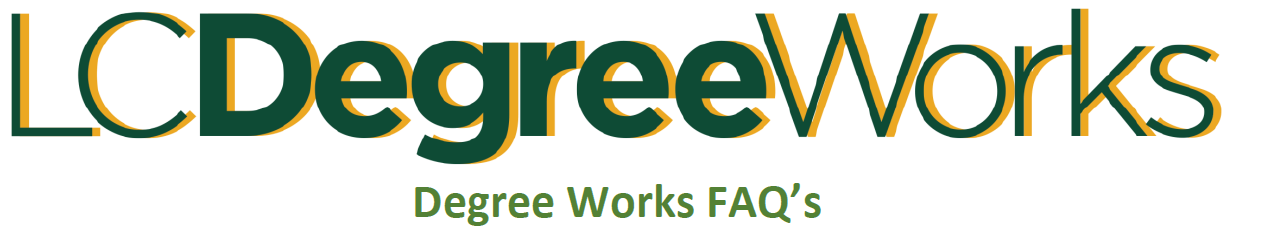 Degree Works Faq's